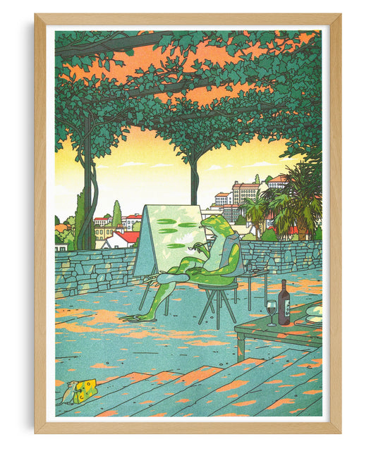 KIBLIND X LIAM COBB POSTER - IF NATURE COULD CAPTURE NATURE, WOULD IT PAINT LILIES AND DRINK WINE?
