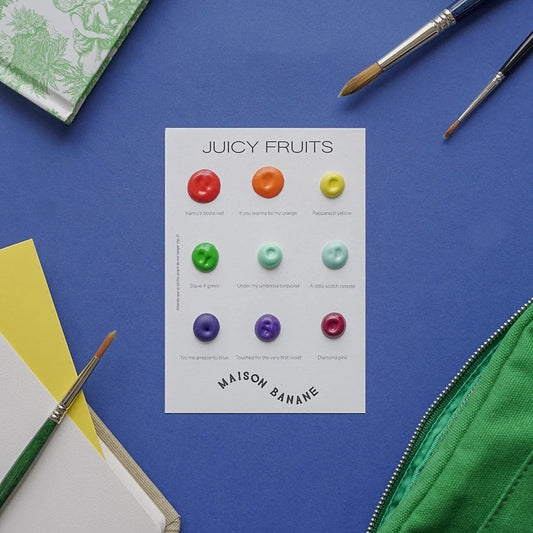 DOT CARD AQUARELLES JUICY FRUITS