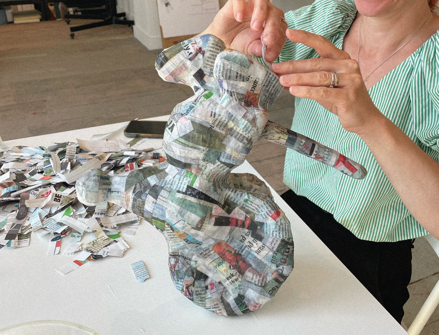 Atelier de papier mâché avec Romane Minner-Barrette — 16 juillet & 23 juillet