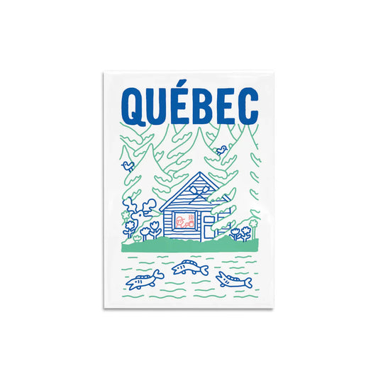 Aimant Cabane au Québec Paperole