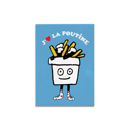 Aimant J’aime la poutine Paperole