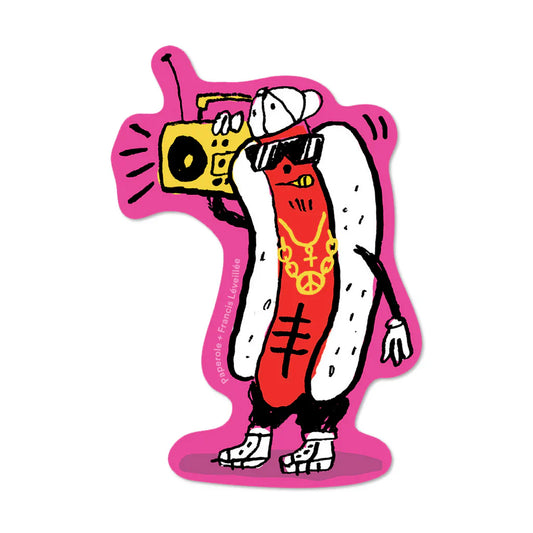 Autocollant Hot dog Paperole