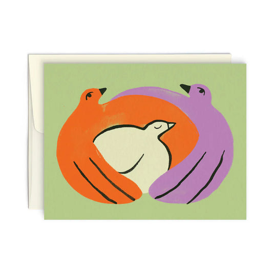 Carte Famille d’oiseau Paperole