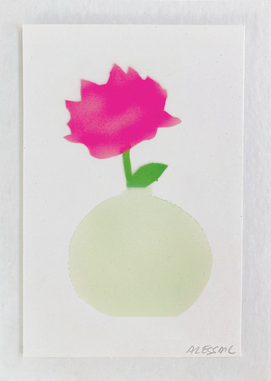 AFFICHE ROSE