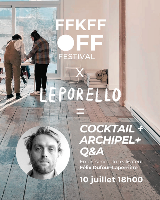 Cocktail, projection et rencontre avec Félix Dufour-Laperrière — 10 juillet