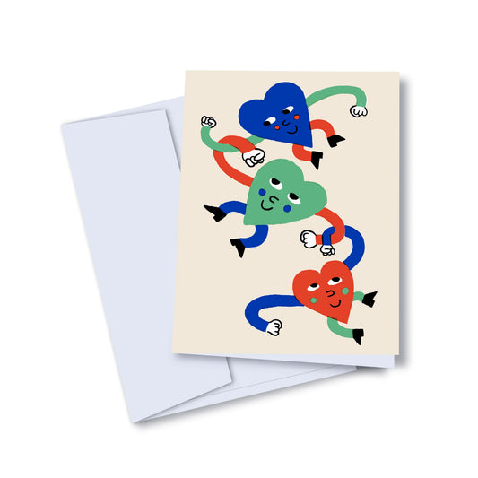 Carte Coeurs jeu baril de singes Toutou