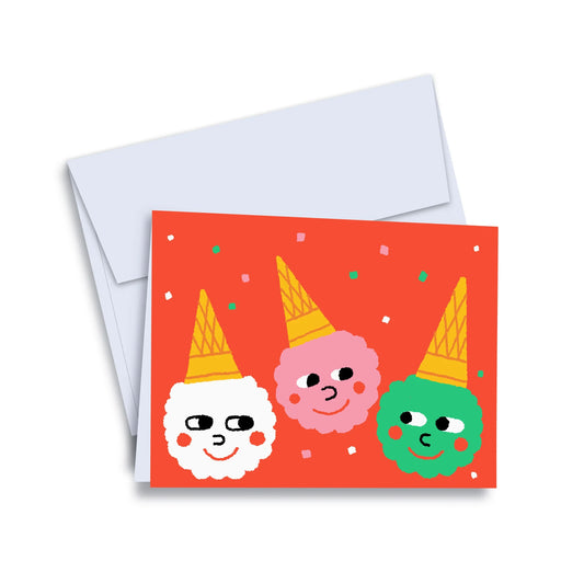Carte Fête cornets Toutou