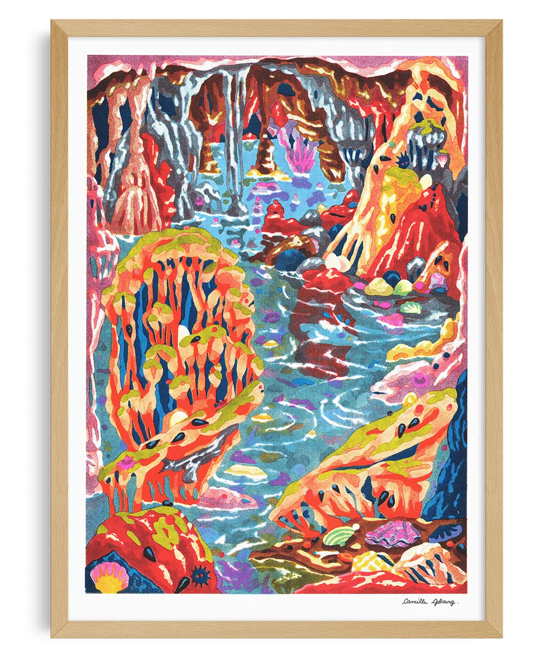 AFFICHE KIBLIND X CAMILLE GOBOURG - IF YOU'RE LOST, TAKE THE TIME TO LOOK AROUND