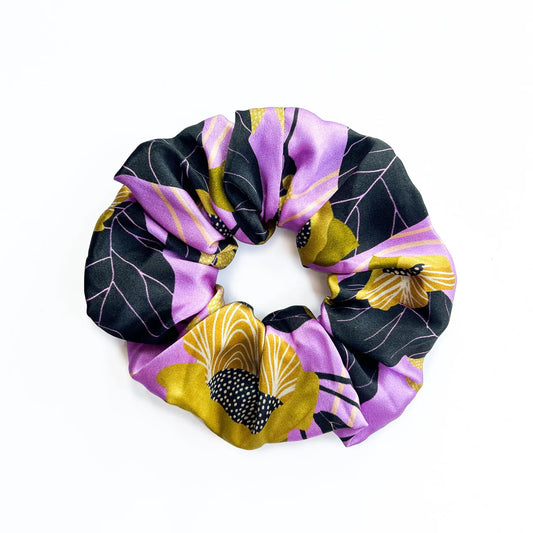 Le jardin de Rosie scrunchie en soie